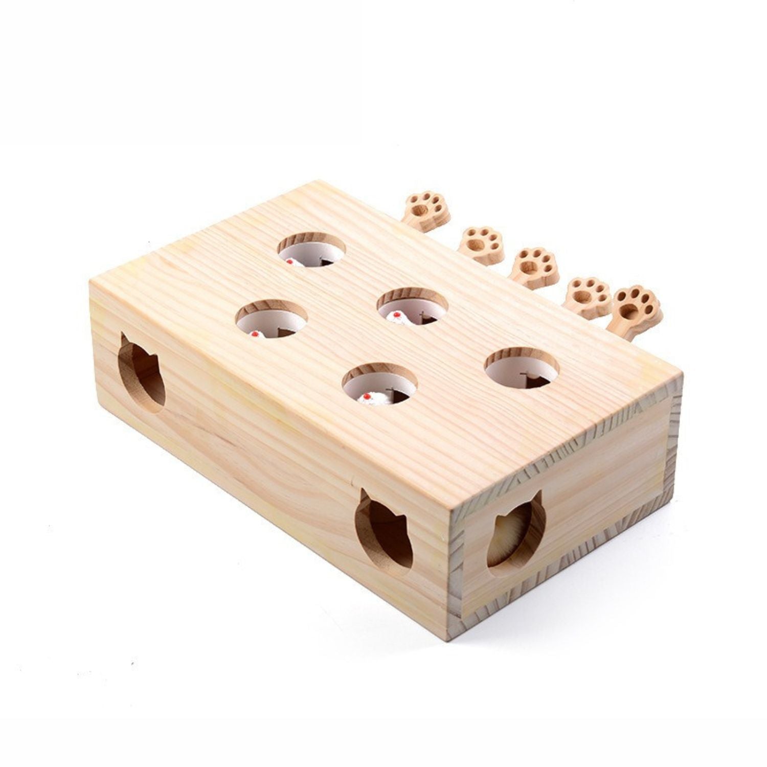 Interactief Kat Speelgoed blok met gaten en pootjes